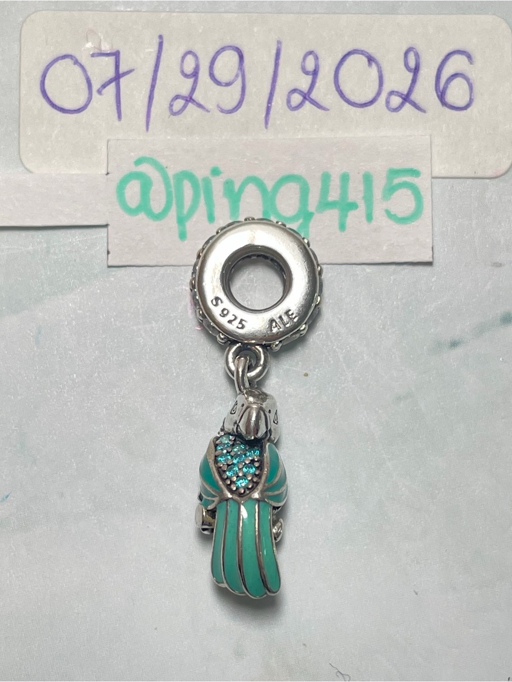 Pandora Tropical Parrot Dangle - Picture 7 of 11